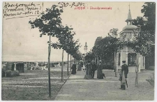 Pocztówka czarno-biała «Zoppot-Strаndpromenade»