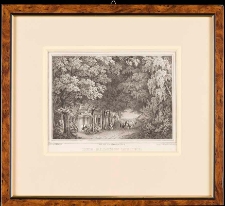 Litografia "Widok domu Kuracyjnego i Zakładu Kąpielowego w Sopocie"