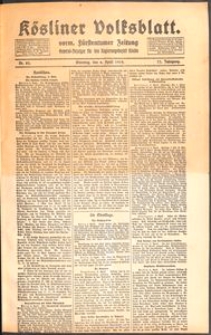 Kösliner Volksblatt [1919-04] Nr. 82
