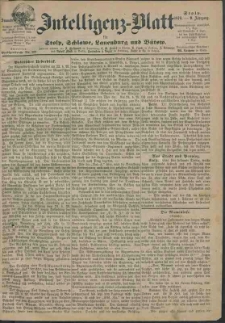 Intelligenz-Blatt f&uuml;r Stolp, Schlawe, Lauenburg und B&uuml;tow Nr. 9.