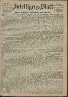 Intelligenz-Blatt f&uuml;r Stolp, Schlawe, Lauenburg und B&uuml;tow Nr. 31.