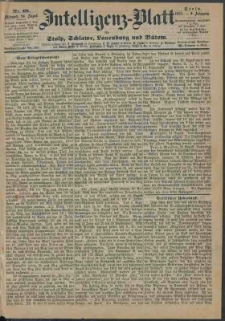 Intelligenz-Blatt f&uuml;r Stolp, Schlawe, Lauenburg und B&uuml;tow Nr. 68.