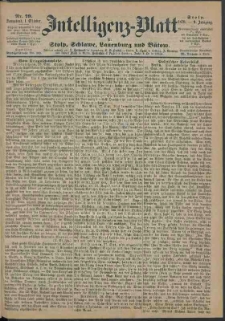 Intelligenz-Blatt f&uuml;r Stolp, Schlawe, Lauenburg und B&uuml;tow Nr. 79.