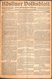 Kösliner Volksblatt [1919-04] Nr. 87