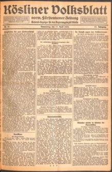 Kösliner Volksblatt [1919-04] Nr. 91