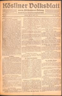 Kösliner Volksblatt [1919-04] Nr. 92