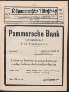 Ostpommersche Wirtschaft, Nummer 2