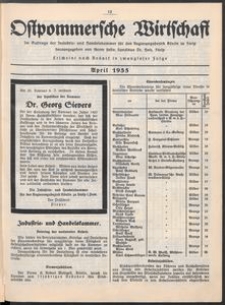 Ostpommersche Wirtschaft, April 1935, [Nummer 2]