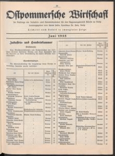 Ostpommersche Wirtschaft, Juni 1935, [Nummer 3]