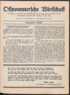Ostpommersche Wirtschaft, Dezember 1935, [Nummer 7]