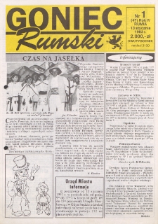 Goniec Rumski, 1993, nr 1