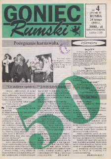 Goniec Rumski, 1993, nr 4