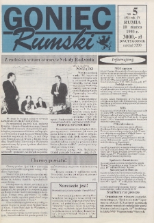 Goniec Rumski, 1993, nr 5