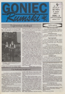 Goniec Rumski, 1993, nr 9
