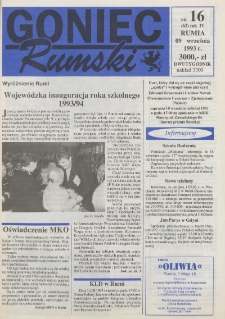 Goniec Rumski, 1993, nr 16