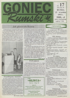 Goniec Rumski, 1993, nr 17