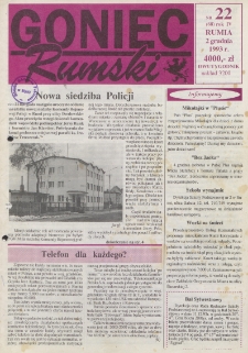 Goniec Rumski, 1993, nr 22