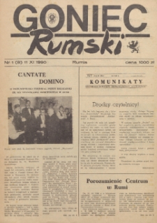 Goniec Rumski, 1990, nr 1