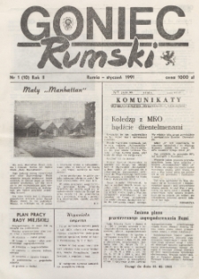 Goniec Rumski, 1991, nr 1