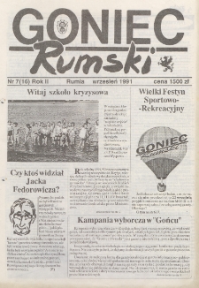 Goniec Rumski, 1991, nr 7