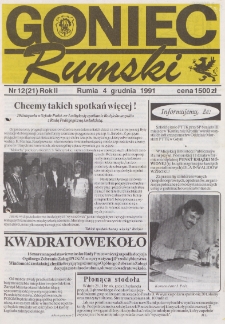 Goniec Rumski, 1991, nr 12