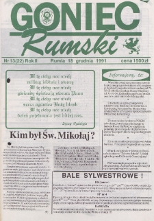 Goniec Rumski, 1991, nr 13