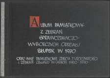 Album Pamiątkowy z zebrań sprawozdawczo-wyborczych Oddziału Słupsk w 1970
