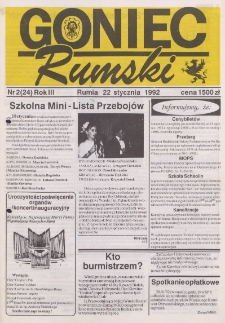 Goniec Rumski, 1992, nr 2