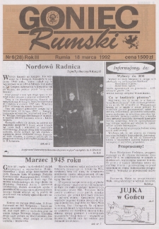 Goniec Rumski, 1992, nr 6