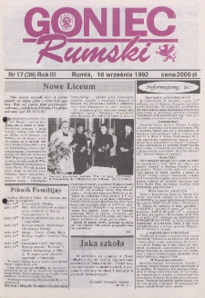 Goniec Rumski, 1992, nr 17
