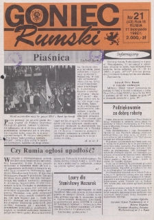 Goniec Rumski, 1992, nr 21