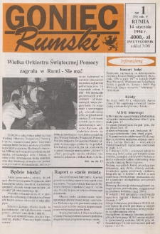 Goniec Rumski, 1994, nr 1