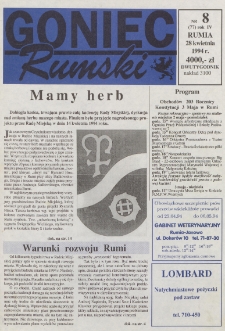 Goniec Rumski, 1994, nr 8