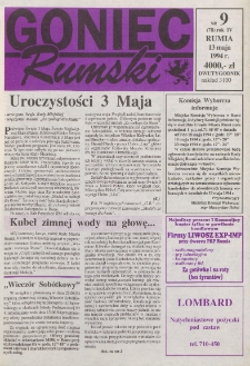 Goniec Rumski, 1994, nr 9