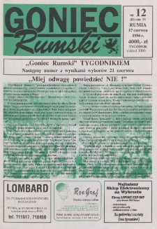 Goniec Rumski, 1994, nr 12