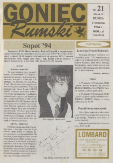 Goniec Rumski, 1994, nr 21