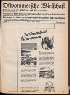 Ostpommersche Wirtschaft, April/Mai 1938, Heft 4