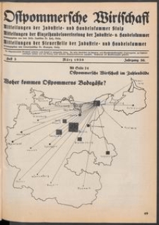 Ostpommersche Wirtschaft, Marz 1939, Heft 3