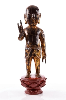 Budda na kwiecie lotosu - rzeźba