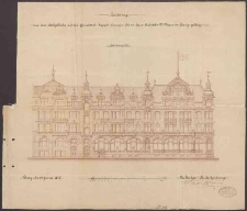 Projekt bocznej elewacji hotelu &bdquo;METROPOL&rdquo;