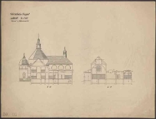 Warmbad f&uuml;r Zoppot, przekr&oacute;j podłużny