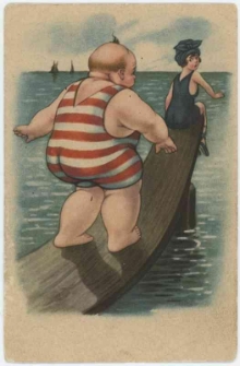 Poczt&oacute;wka graficzna plażowa, barwna