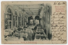 Gruss aus dem Zoologischen Garten Berlin. Veranda imHauptrestaurant