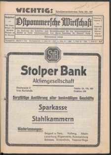 Ostpommersche Wirtschaft, Dezember 1930, Nummer 7