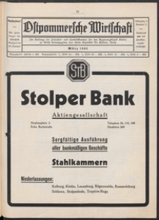 Ostpommersche Wirtschaft, Marz 1932, Nummer 2