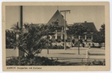 Zoppot. Kurgarten mit Kurhaus