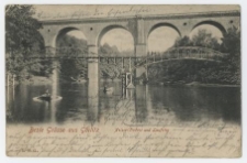 Beste Gr&uuml;sse aus G&ouml;rlitz. Neisse- Viaduct und Laufsteg