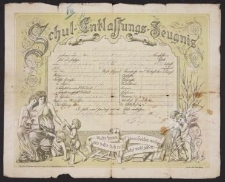 Świadectwo szkolne Augusta Kulinga