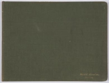 Szkicownik z rysunkami element&oacute;w architektonicznych i wyposażenia Domu Kuracyjnego w Sopocie i Katedry Oliwskiej