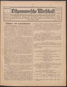 Ostpommersche Wirtschaft, September 1924, Nummer 6